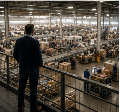 Leader observing a large-scale operating environment